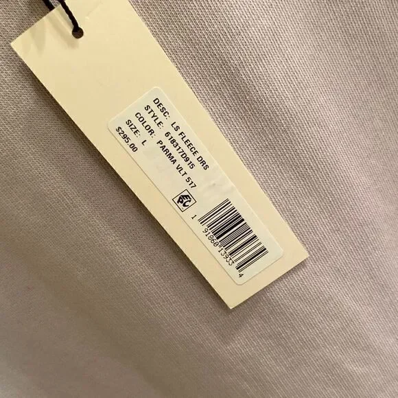 NEW WITH TAGS LA VIE REBECCA TAYLORFleece Sweatshirt Dress size LARGE